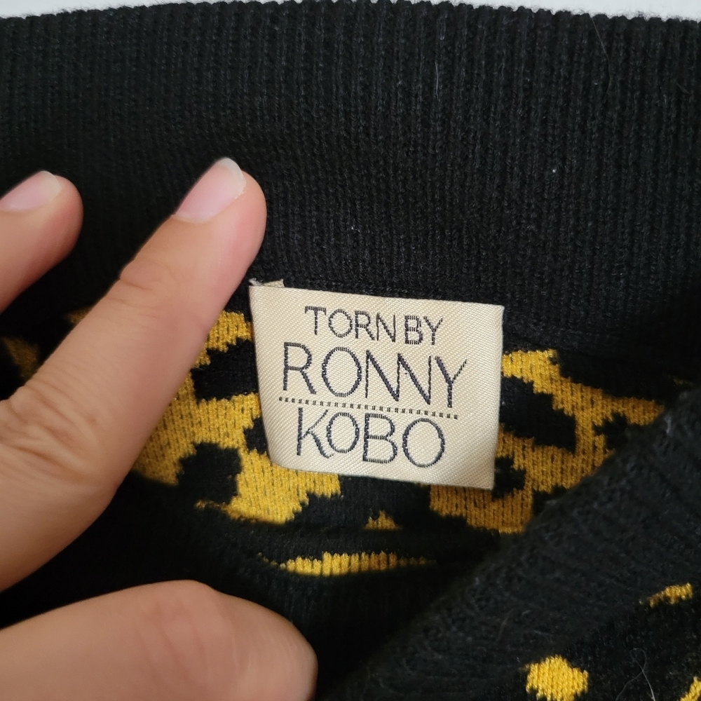 Torn by Ronny Kobo Knit Flared Anabella Skirt - Picture 2 of 4